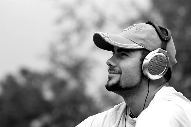 istock Boy listening to music 91440949
