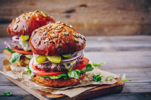istock homemade burgers with whole grain bun 914418320