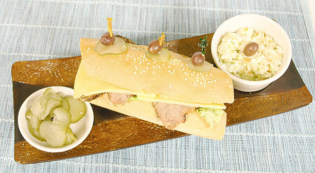 Roastbeef 샌드위치 스톡 사진