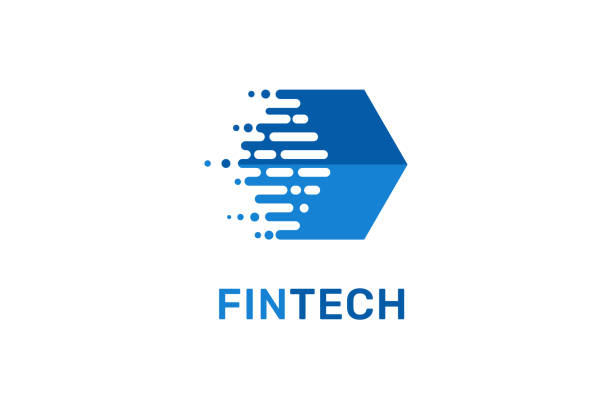 Modern  concept design for fintech Modern  concept design for fintech and digital finance technologies company logos stock illustrations