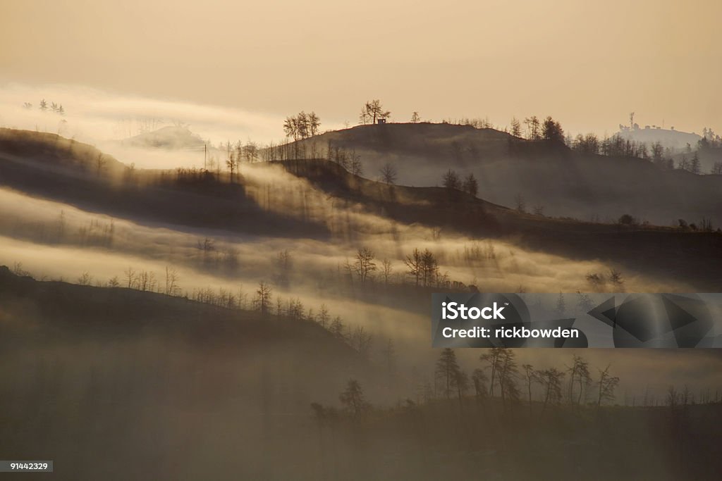 Misty alba - Foto stock royalty-free di Halkidiki