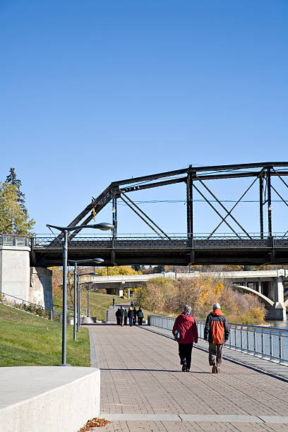 istock Walking Along The River in Downtown Saskatoon 91442402