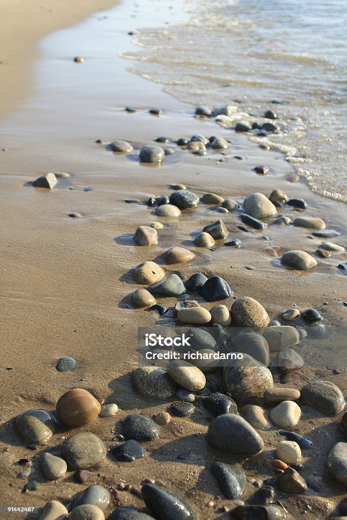 Playa de rocas - Foto de stock de Lago Michigan libre de derechos