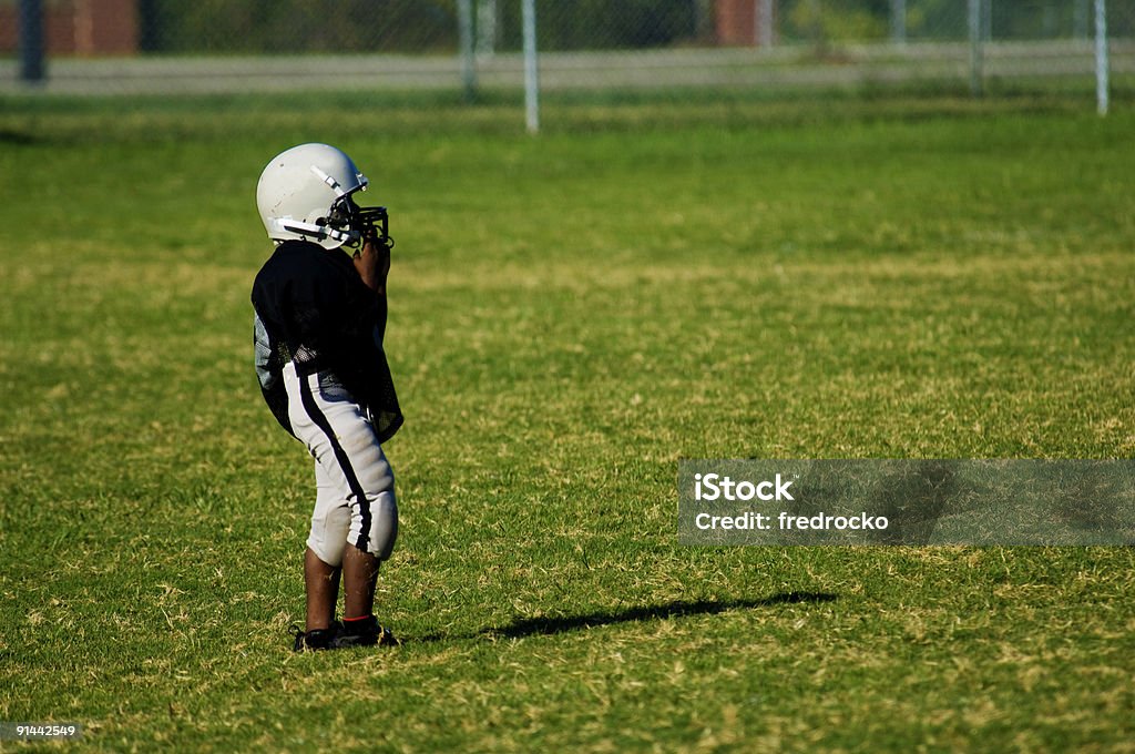 Jogadores de futebol americano em jogo de futebol de futebol - Royalty-free Criança Foto de stock