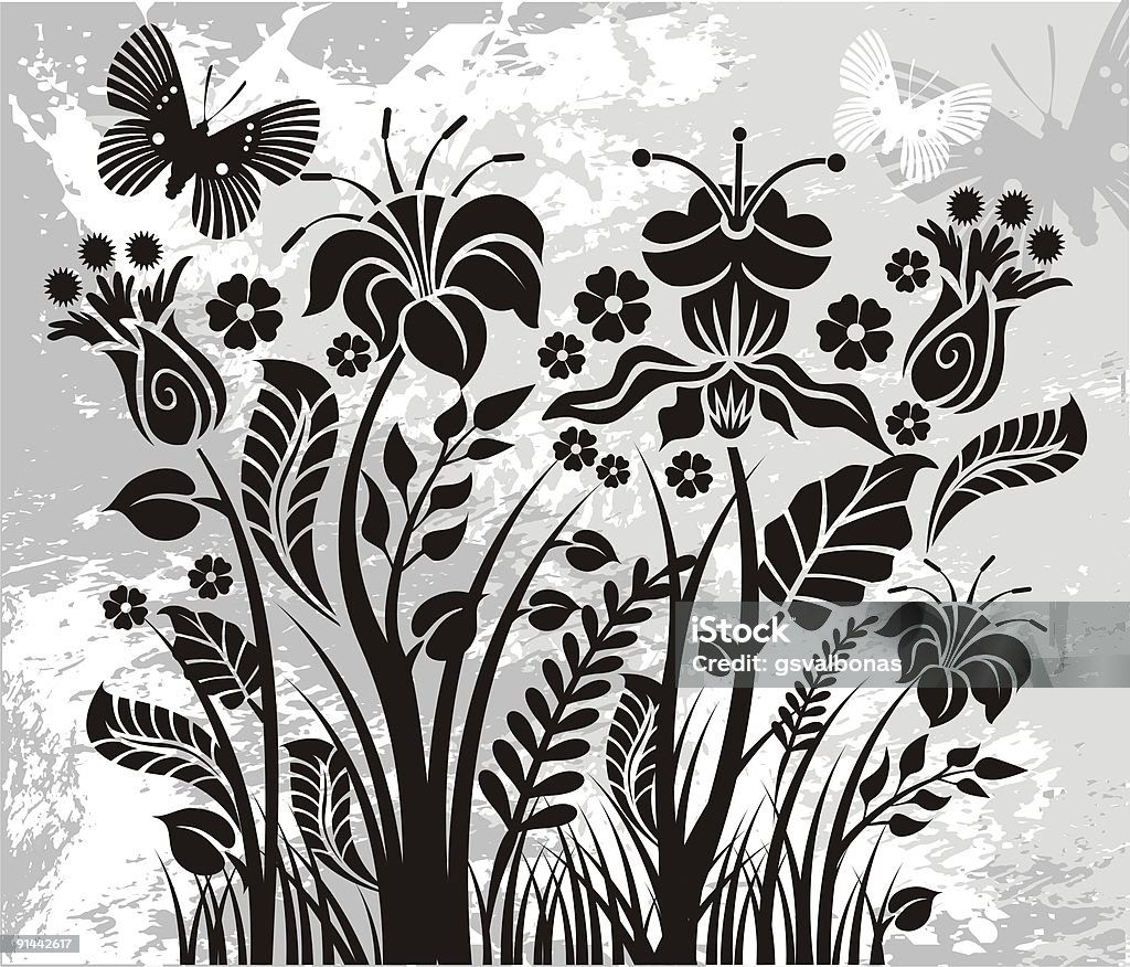 Verão Flores - Royalty-free Art Déco Ilustração de stock