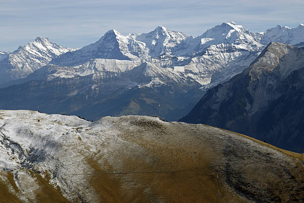 Panoramic view of the Swiss Alps on a dreary autumn day VII, Switzerland