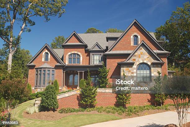 Beautiful House Stock Photo - Download Image Now - Outdoors, Building Exterior, Brick House
