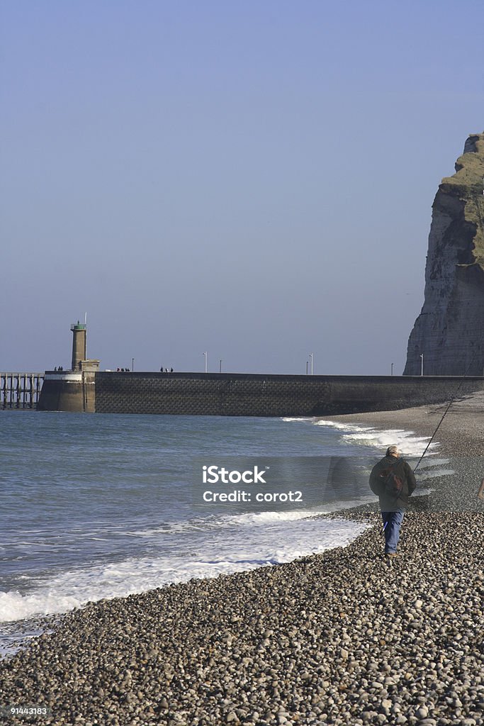 Pêche dans Fecamp Normandie - Photo de Adulte libre de droits