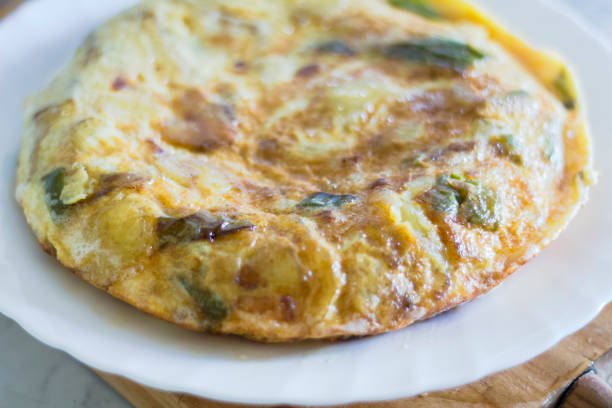 istock Spanish Potato omelette shot. 914436526