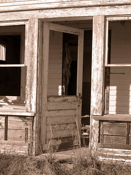 istock Door to abandoned house 91443820