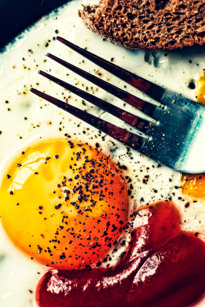 Fried eggs, Eggs, scrambled eggs, Breakfast, Breakfast, Healthy