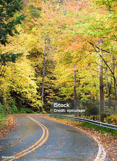 Живописный Drive Через Горы Поздней Осенью — стоковые фотографии и другие картинки Автострада - Автострада, Аппалачиа, Без людей