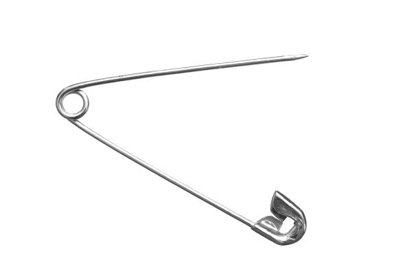 istock A metal safety pin on a white background 914451786