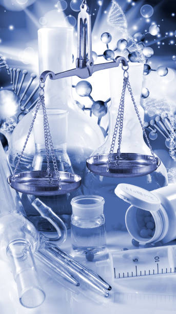 istock microbiological and medical equipment on a technological background 914454000