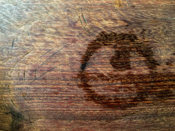Trace water on wood, Abstract background