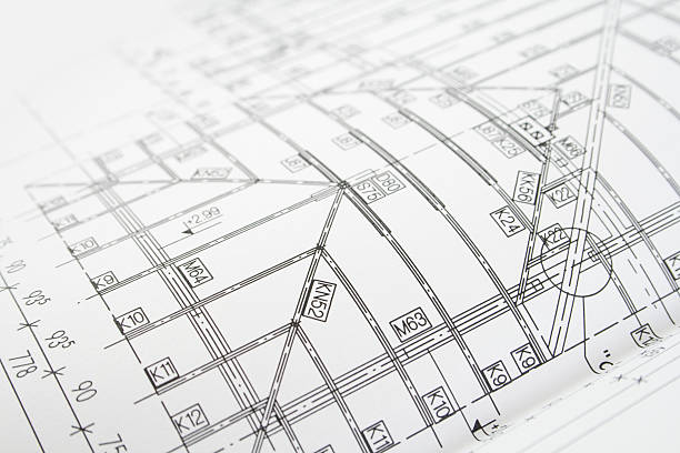 istock Close up of architectural plans 91445906