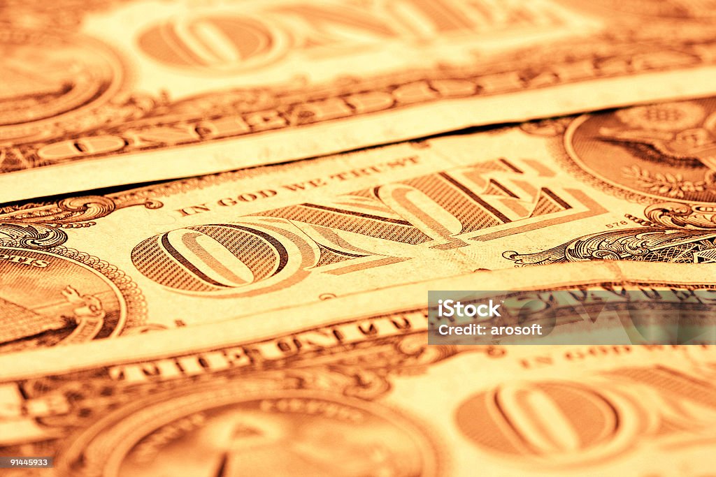 Dollars  Black Color Stock Photo