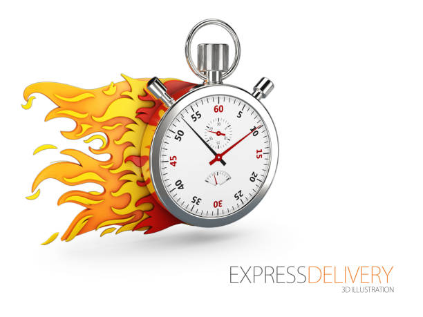 istock Express delivery icon for apps and website. Delivery concept. 3d illustration 914465784