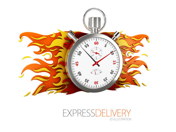 istock Express delivery icon for apps and website. Delivery concept. 3d illustration 914465874