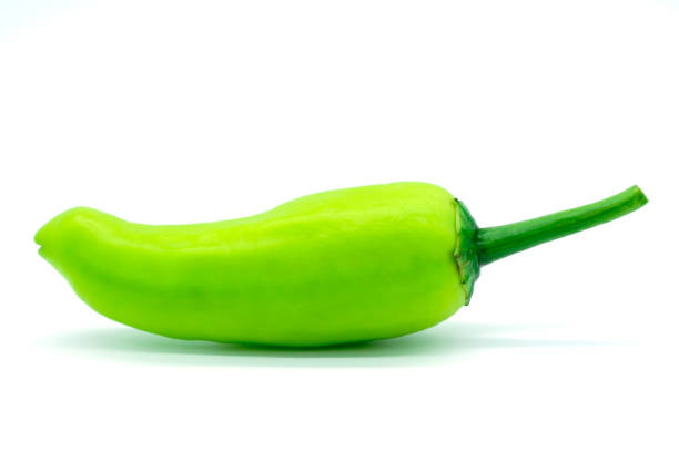 istock green chili pepper isolated on white background . closeup 914469572