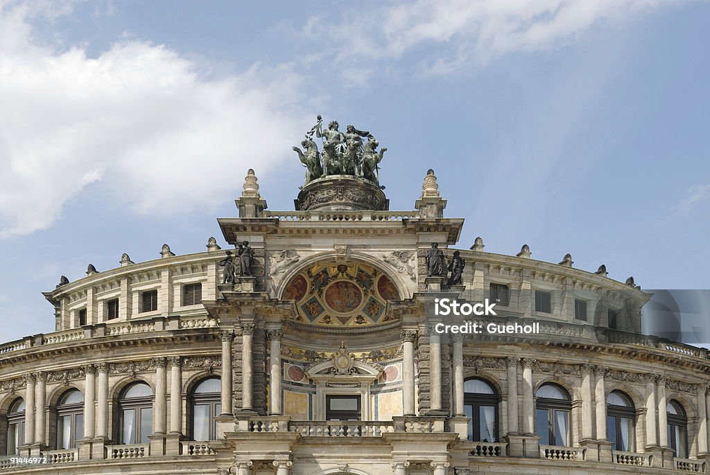 Semper Opera House Dresda - Foto stock royalty-free di Arenaria - Roccia sedimentaria