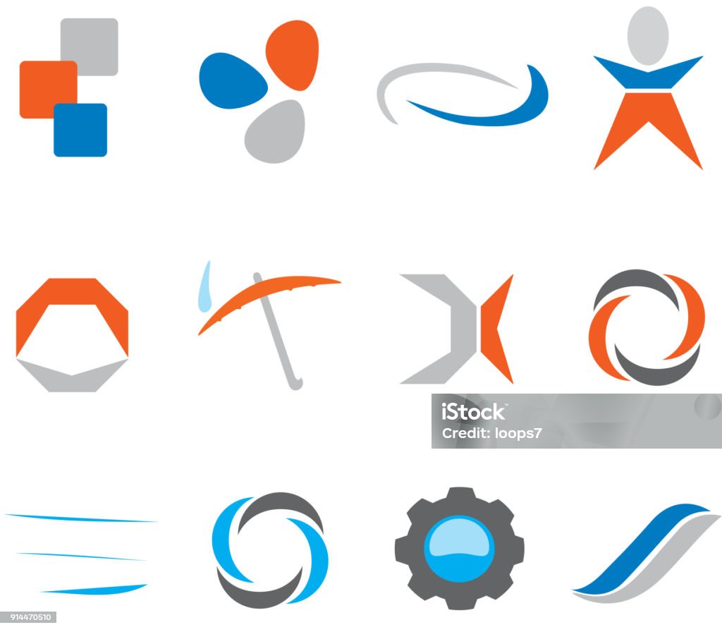 Abstract icon design Abstract icons or icons Logo stock vector