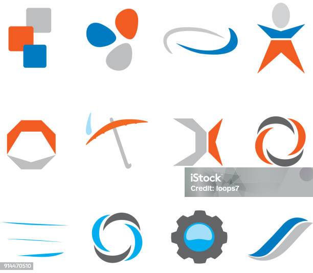 Abstract Icon Design Stock Illustration - Download Image Now - Logo, Circle, Curve