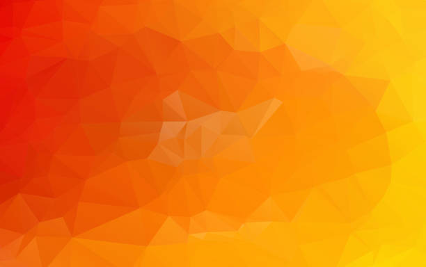istock Light Orange polygonal illustration, which consist of triangles. Geometric background in Origami style with gradient. Triangular design for your business 914473540