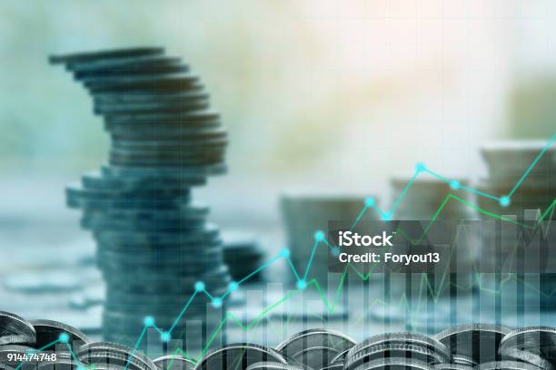 Finance And Investment Concept Stock Photo - Download Image Now - Stock Certificate, Stock Market and Exchange, Finance