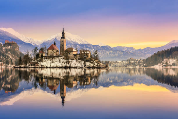 istock Winter landscape Bled Lake, Slovenia 914475242
