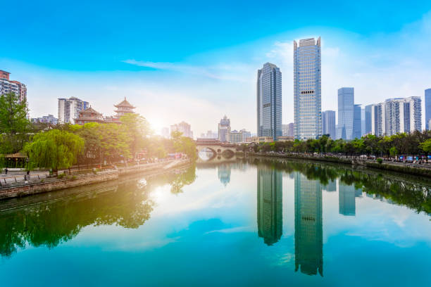 istock Architectural landscape of Chengdu, Jinjiang 914478502
