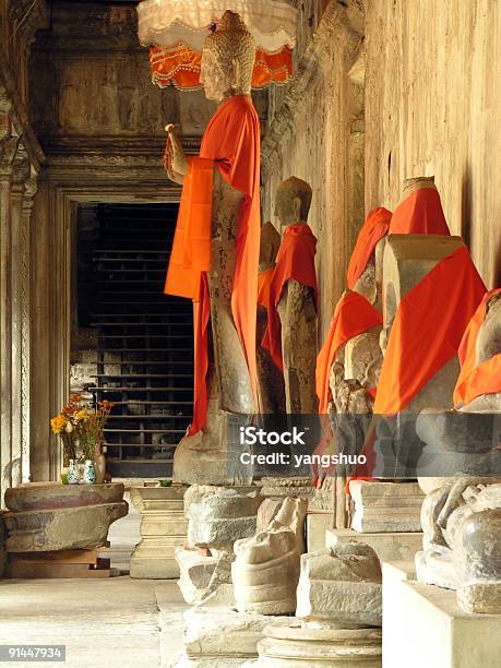 Buda Esculturas Em Angkor Wat - Fotografias de stock e mais imagens de Amor - Amor, Angkor, Angkor Wat