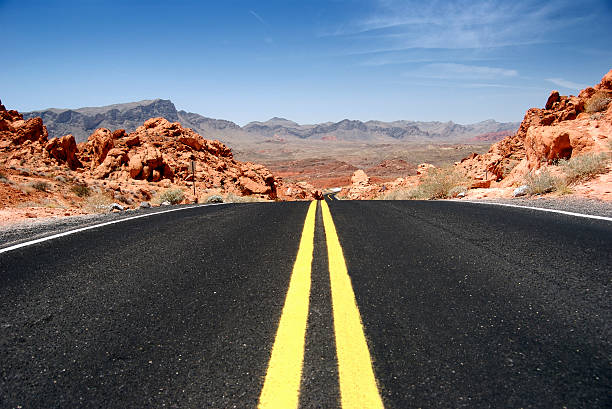 Carretera del desierto - foto de stock