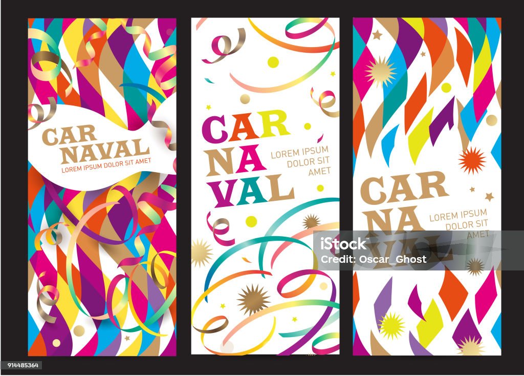 Karneval-Hintergrund. Übersetzung aus dem portugiesischen Text: Karneval. - Lizenzfrei Karneval - Feier Vektorgrafik