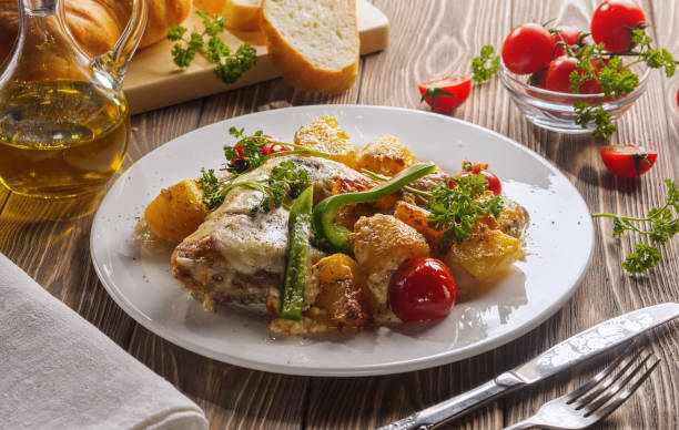 istock Chicken with potatoes, baked in the oven. 914485418