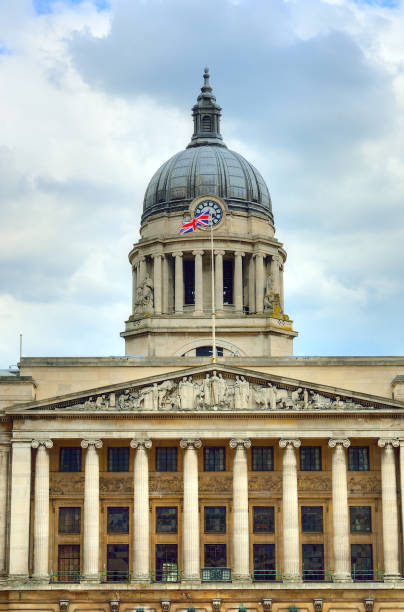 istock Nottingham market square with council house 914486110