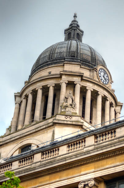 istock Nottingham market square with council house 914486114