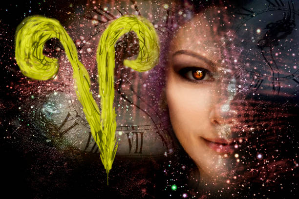 istock Aries zodiac sign ,astrology 914486404