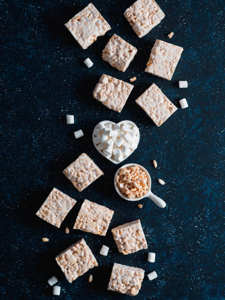 istock Homemade bars of Marshmallow and crispy rice 914487306