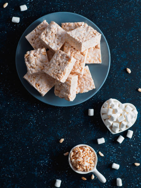 istock Homemade bars of Marshmallow and crispy rice 914487428