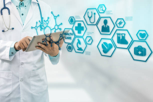 istock Doctor with Medical Healthcare Icon Interface 914490872