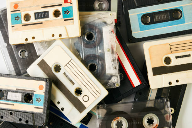 istock Collection of retro cassette tapes 914493134