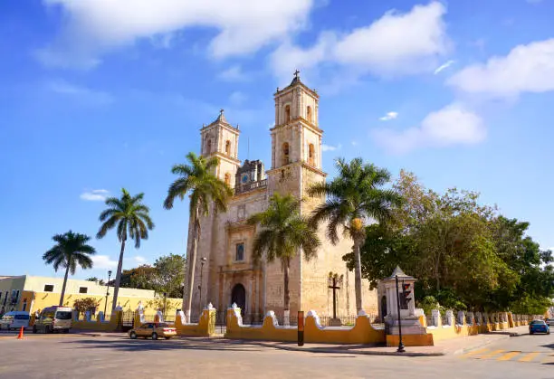 Valladolid San Gervasio church of Yucatan in Mexico