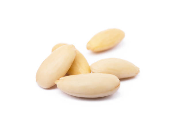 istock Healty almond  isolated on white background 914504622
