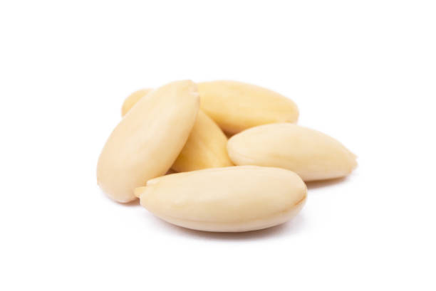 istock Healty almond  isolated on white background 914504672