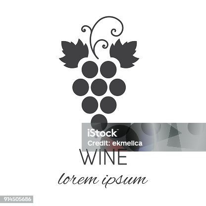 istock Grapes symbol design element. 914505686