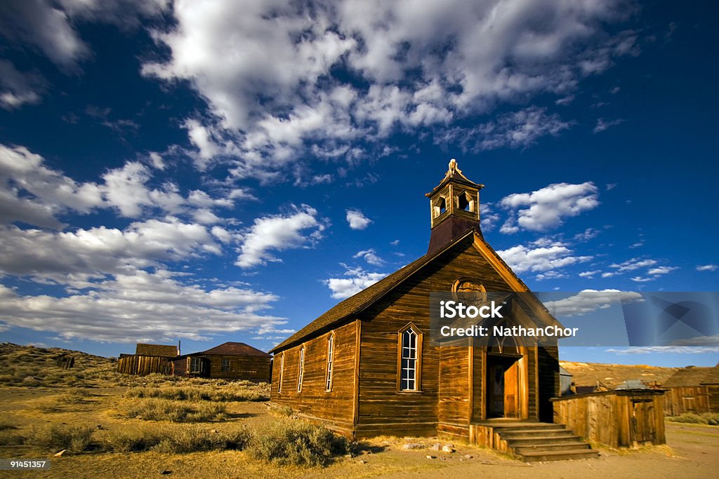 Bodie - the church  Bodie Ghost Town Stock Photo