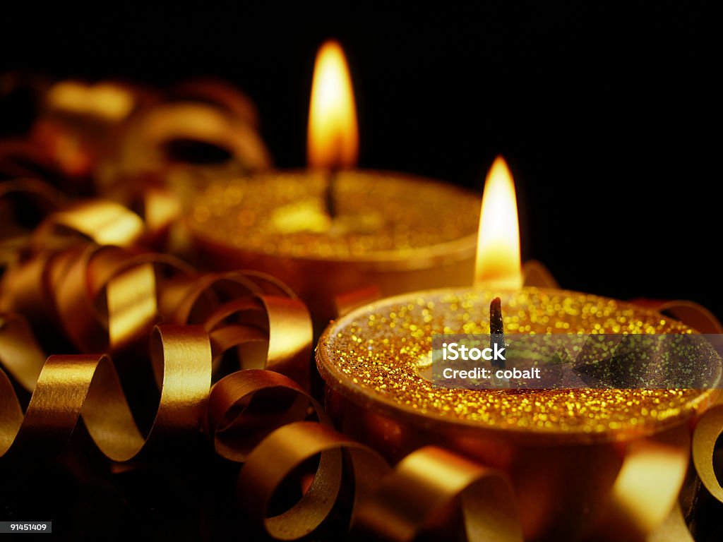 Golden de velas - Foto de stock de Calor royalty-free