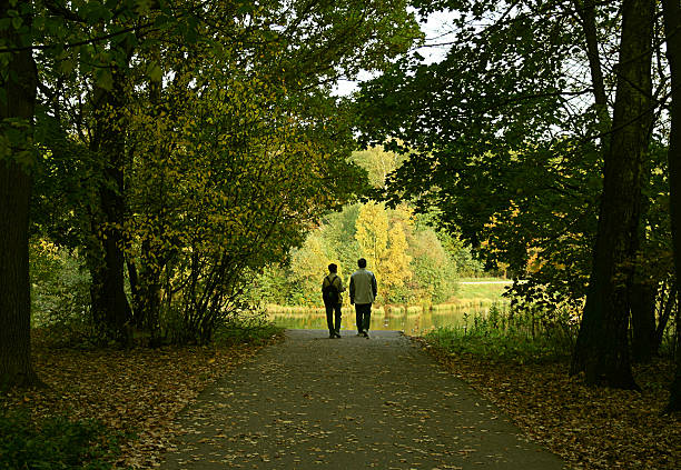 istock The married couple in a wood 91451468