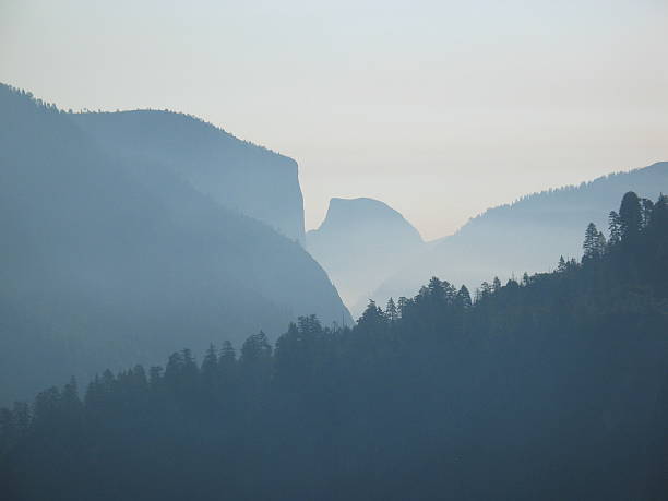 Half Dome & El Capitan I stock photo